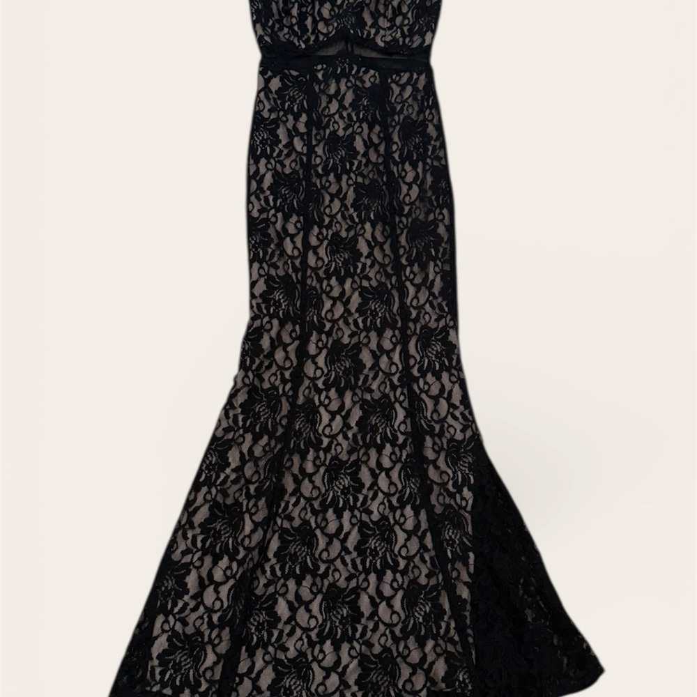 Xscape Black Lace Maxi Dress